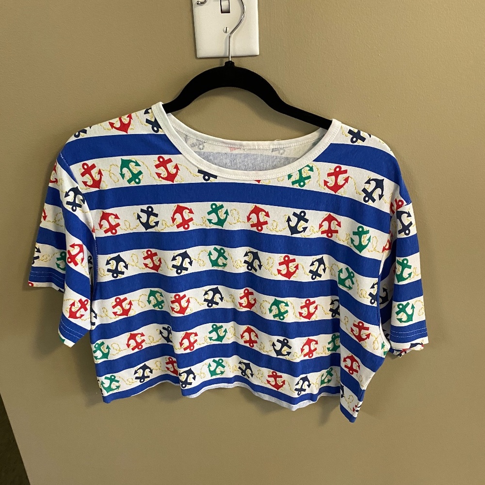 Anchor Crop Top